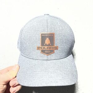 Polaris Snowcheck 2023 Hat Cap Snap Back One Size Mens Gray Cap America